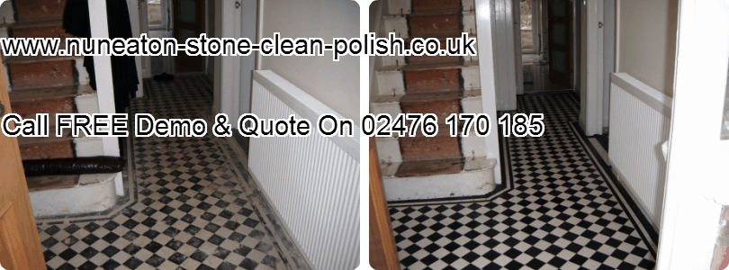 Nuneaton Edwardian-Victorian Natural Tiled Floor Washing & Polishing Services.