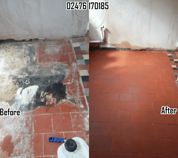 Quarry Tile stripping & sealing Nuneaton 02476 170185