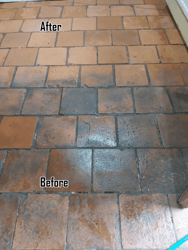 We fully restore, clean, polish and seal ALL varieties of stone floors: Slate Terracotta Terrazzo Travertine Victorian or Edwardian tiles Ceramic Marble Quarry Tiles Sandstone Granite Limestone Grout Porcelain Concrete Stone Fireplaces Masonry Vinyl